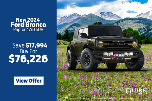 New 2024 Ford Bronco Raptor 4WD SUV