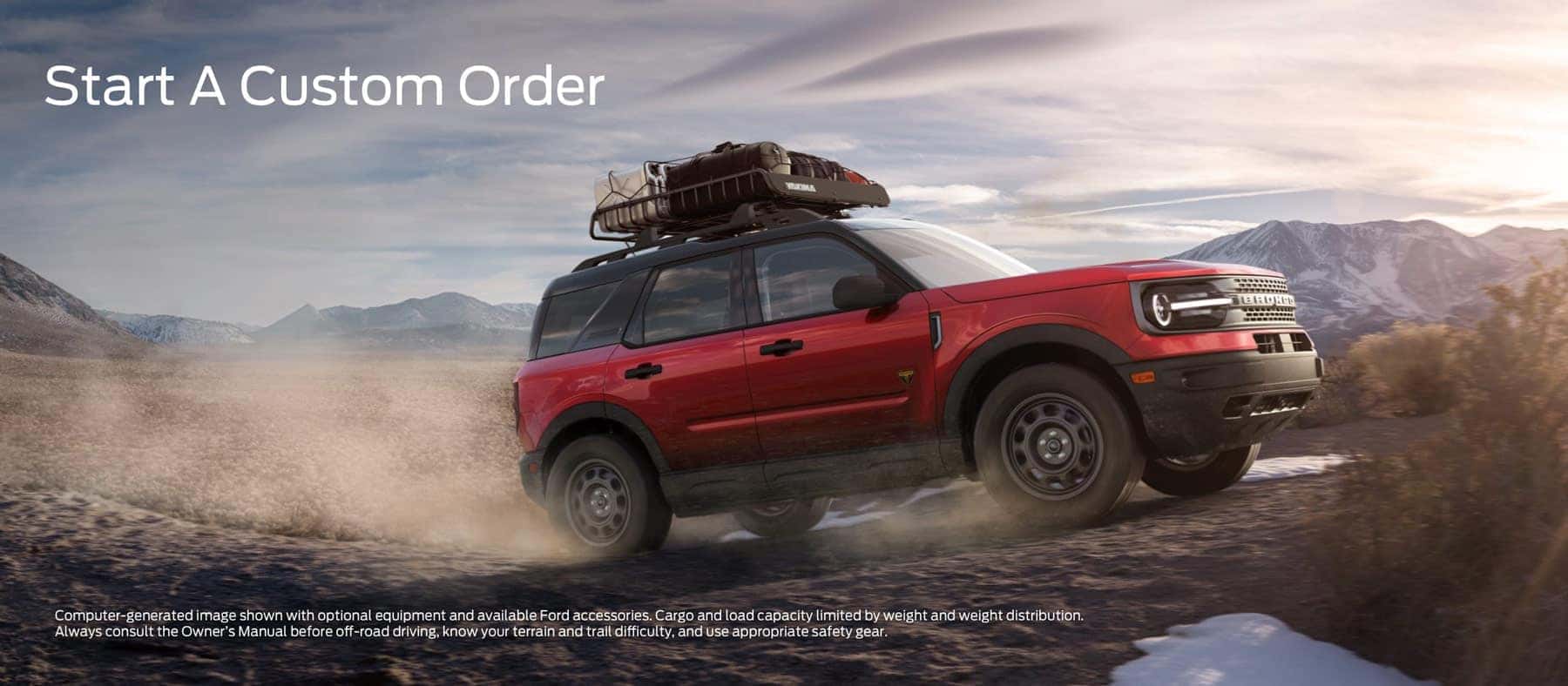 Start a custom order CTA banner