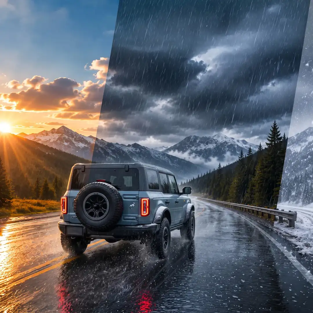 Ford driving in Colorado weather