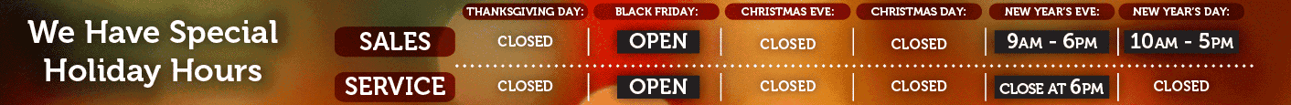 Holiday Hours