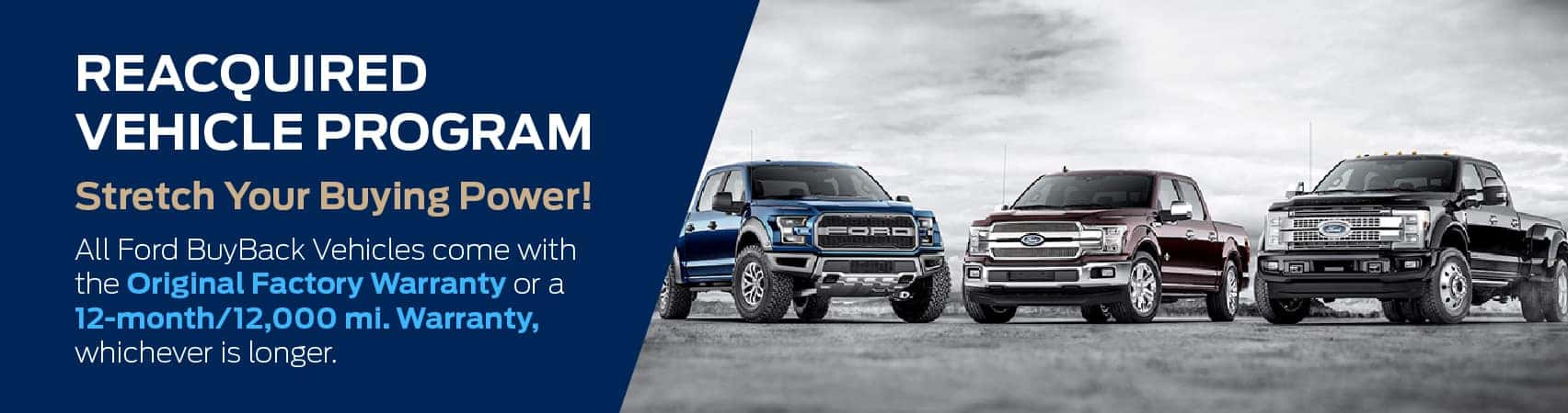 Ford Manufacturer Buyback Program Vehicles