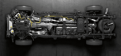 fully boxed high-strength steel frame