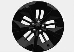 20monochromatic high-gloss black-painted wheels