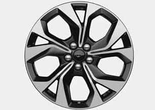 19machined-face aluminum wheels with black-painted pockets
