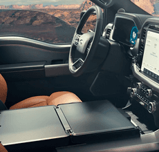 interior work surface console