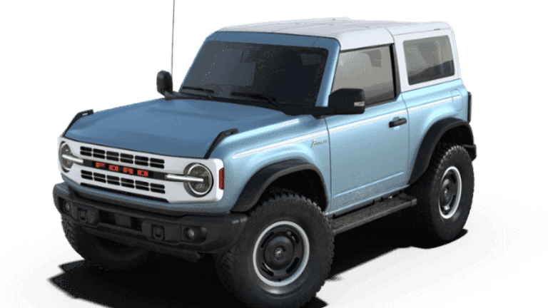 2023 Ford Bronco Heritage Limited in Robins Egg Blue exterior
