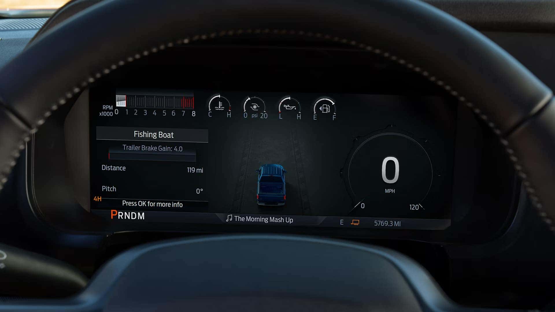 2025 F-150 digital cluster and 12 inch touch screen