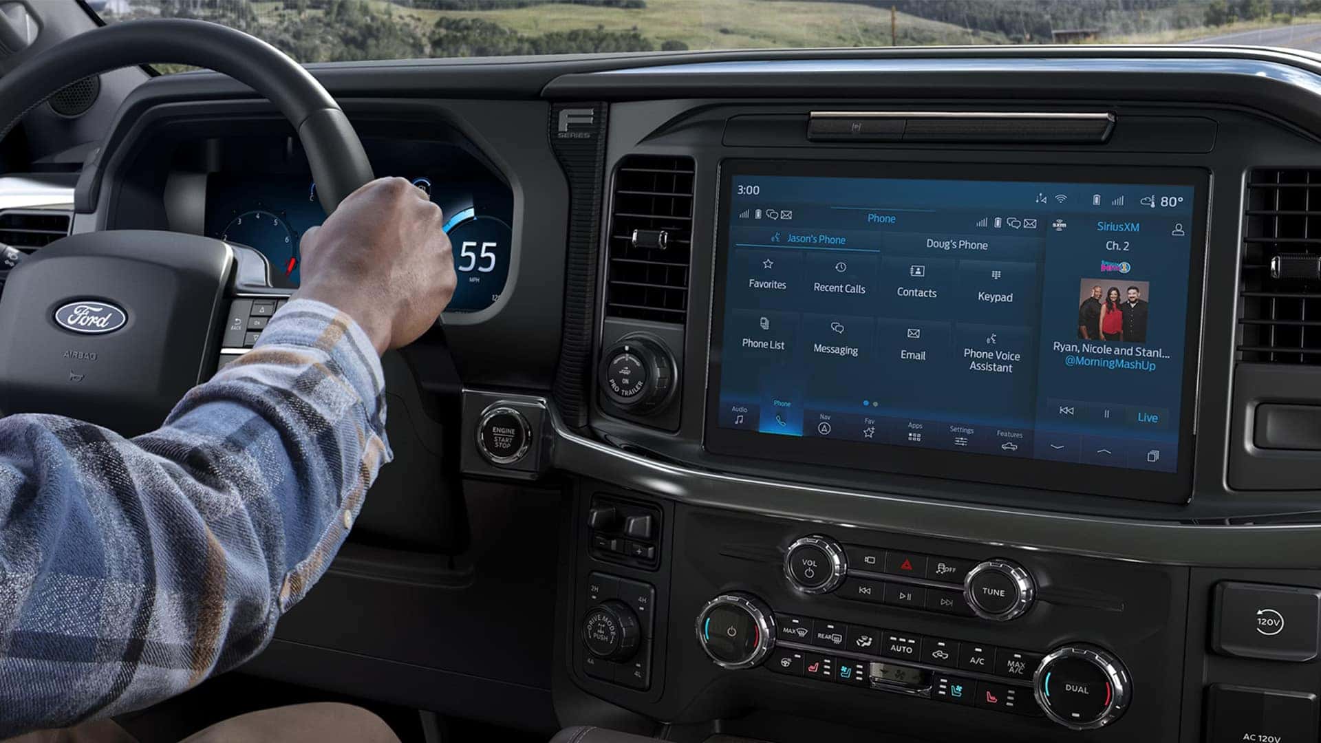 Graphic showing 2025 F-150 technology snapshot