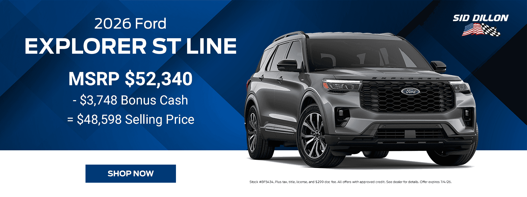 2026 FORD EXPLORER ST LINE