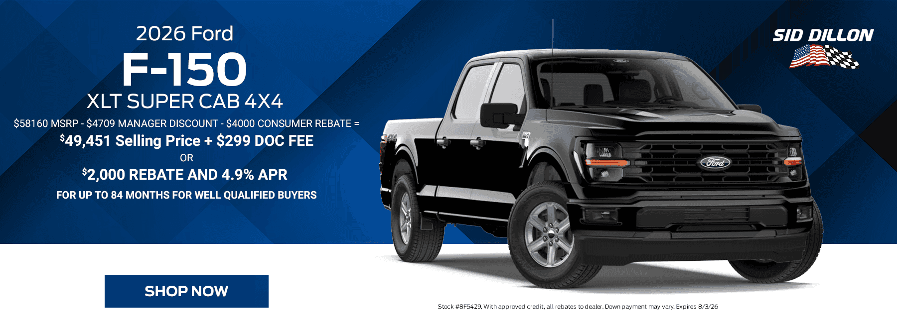 2026 F-150 XLT SUPER CAB 4X4