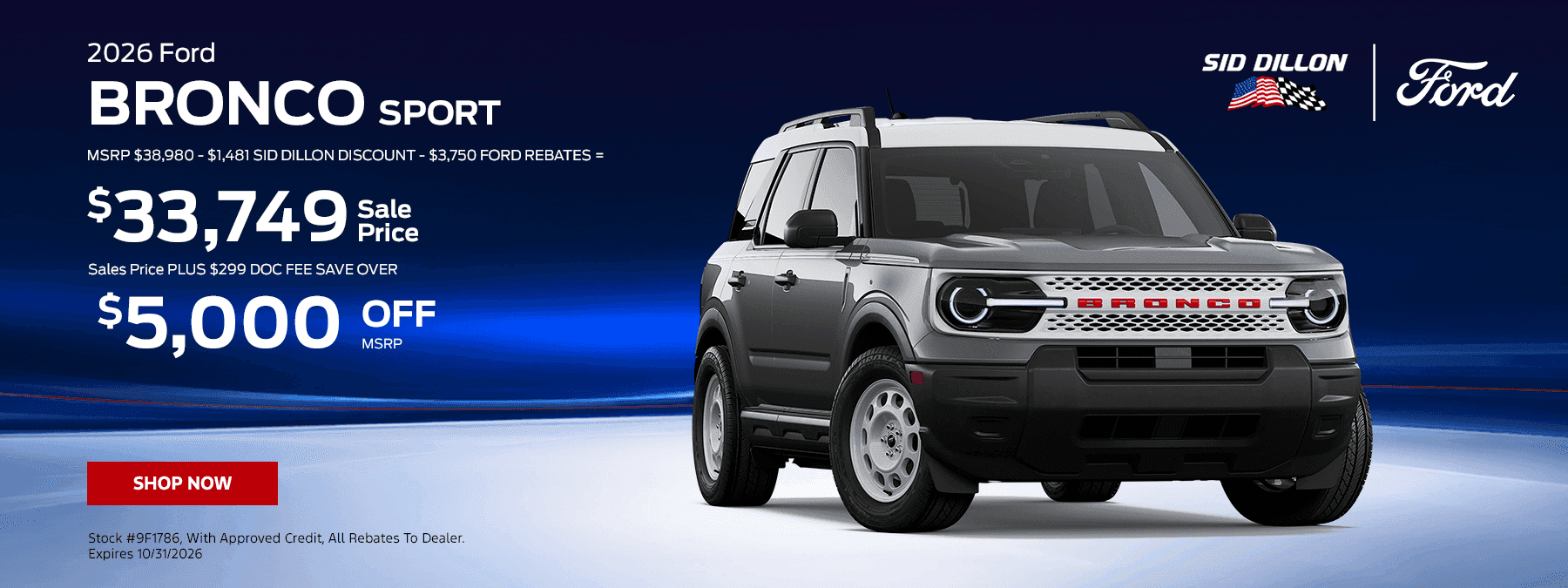 2026 FORD BRONCO SPORT
