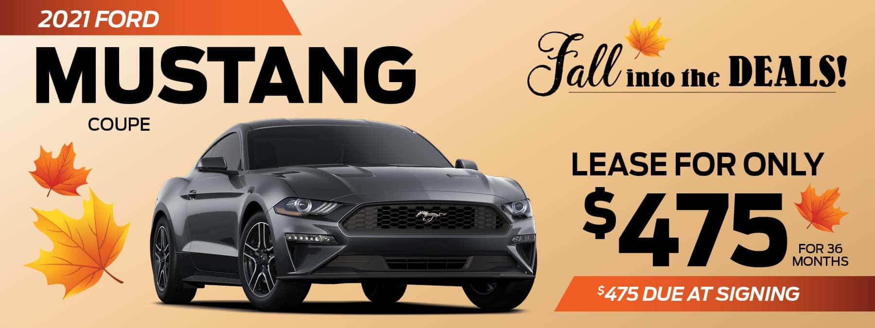 2021 Ford Mustang Coupe lease for $475 per month in Greensburg PA