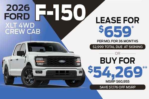 2026 FORD F-150 XLT 4WD CREW CAB