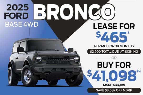 2025 FORD BRONCO BASE 4WD