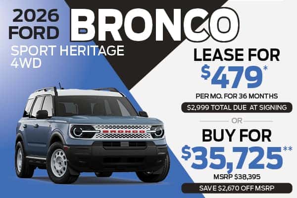 2026 FORD BRONCO SPORT HERITAGE 4WD