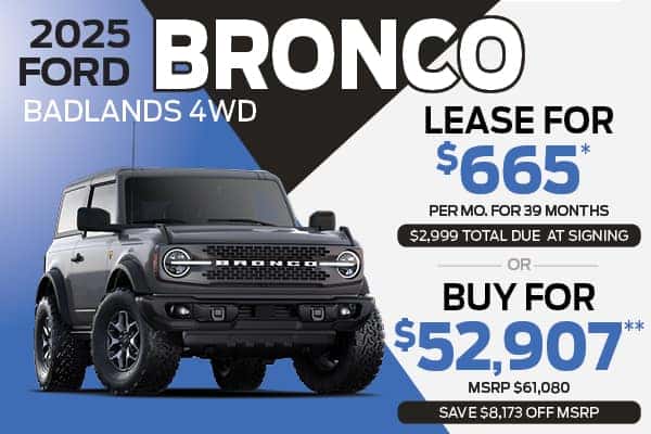 2025 FORD BRONCO BADLANDS 4WD