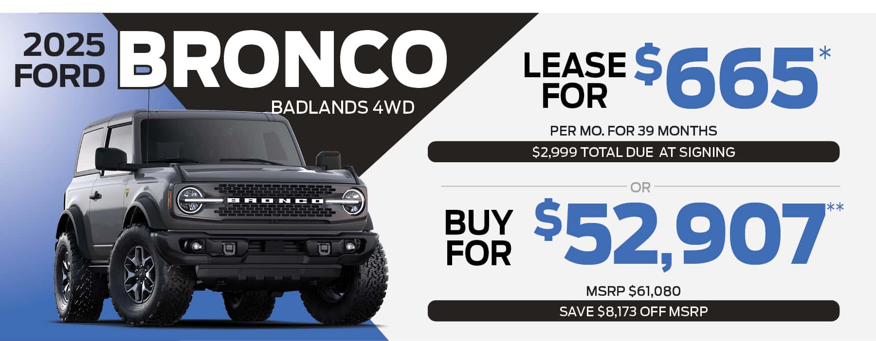 2025 FORD BRONCO BADLANDS 4WD