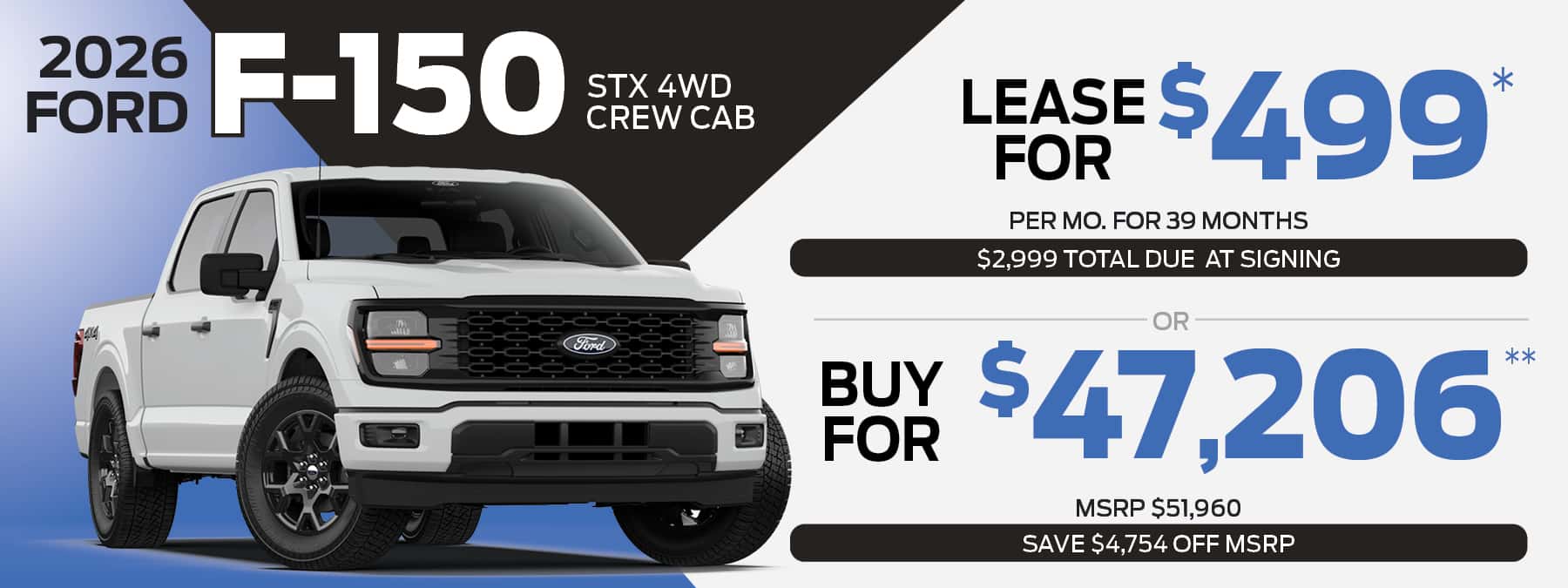 2026 FORD F-150 STX CREW CAB