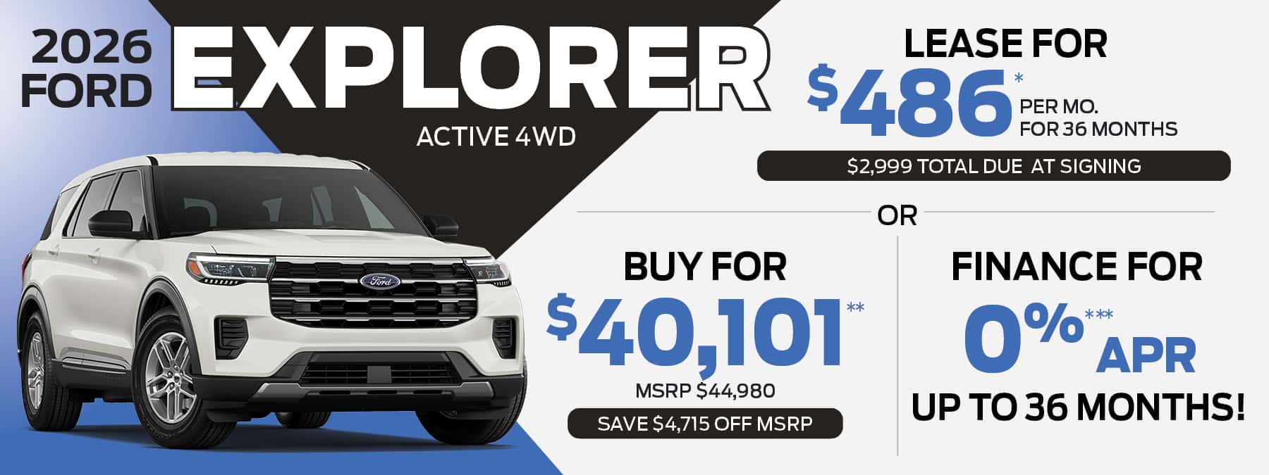 2026 FORD EXPLORER ACTIVE 4WD