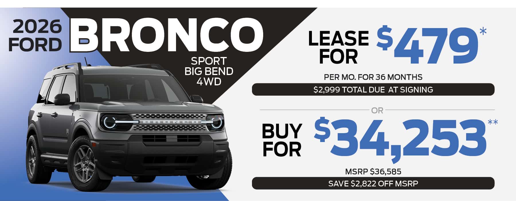 2026 FORD BRONCO SPORT BIG BEND 4WD