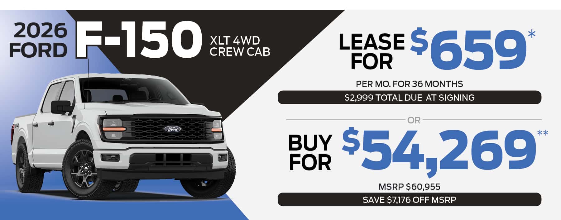 2026 FORD F-150 XLT 4WD CREW CAB