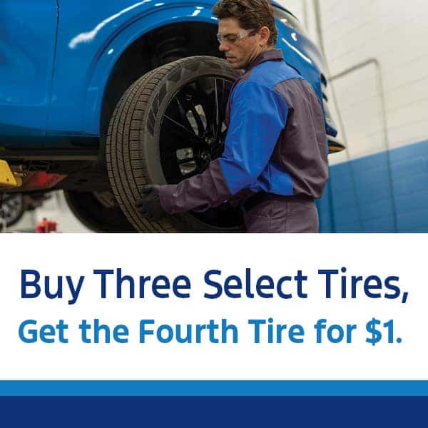 Buy 3 Tires and get the 4th for only $1!