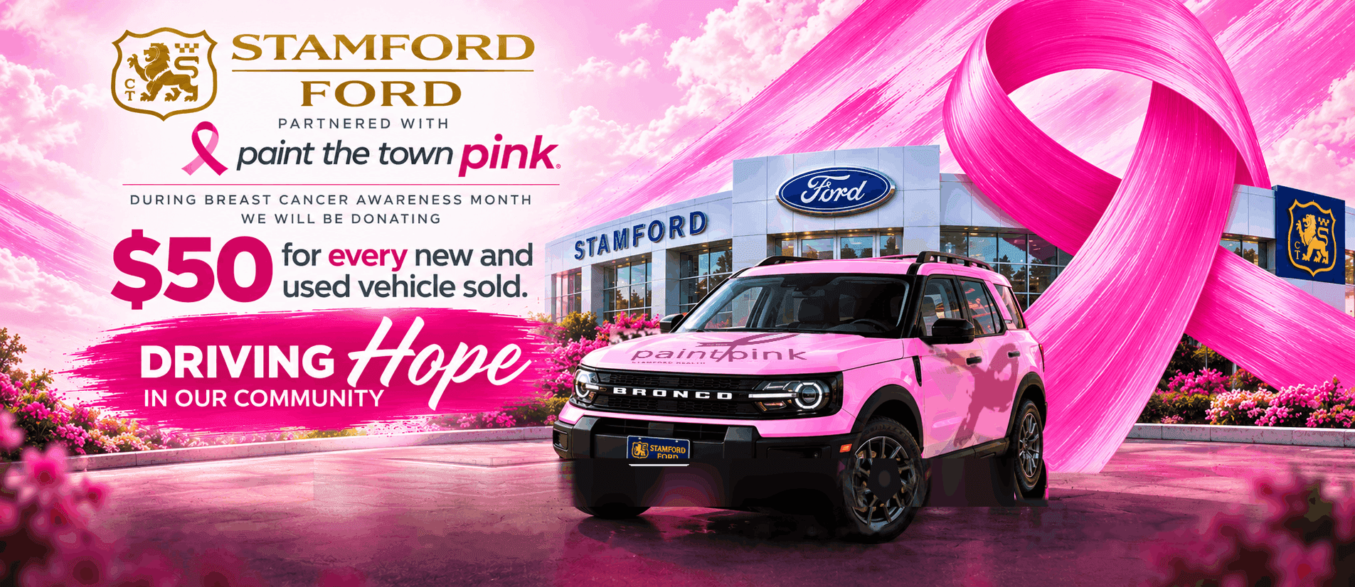 Paint the Town Pink - Stamford Ford