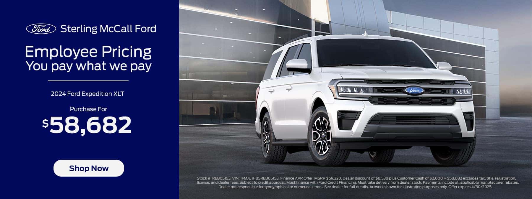 Apr_25_Sterling-McCall-Ford_Employee-Pricing-For-All_Expedition-XLTweb_banner_1800x675