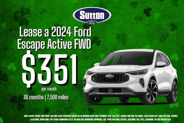 2024 Ford Escape Active Lease Special