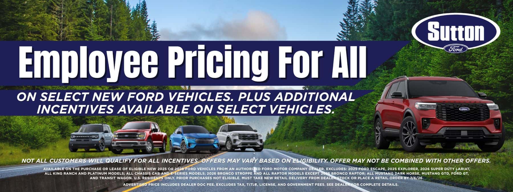 Sutton Ford | Employee Pricing