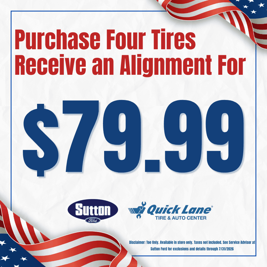 Sutton Ford | Tires + Alignment