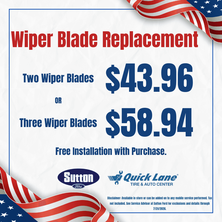 Sutton Ford | Wiper Blade Replacement