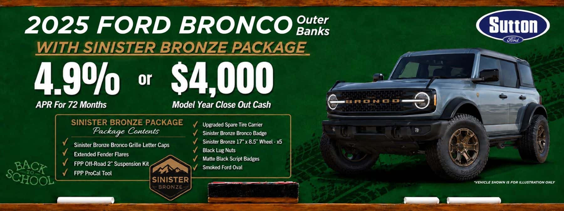 Sutton Ford | 2025 Bronco Sinister Bronze Package