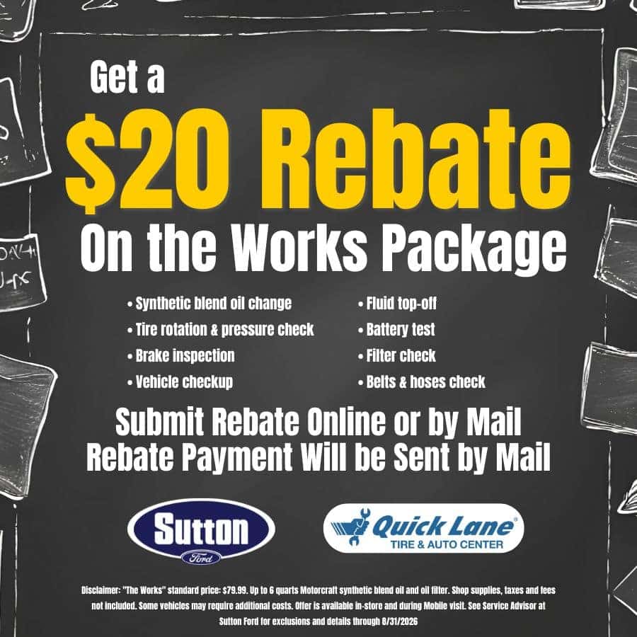 Sutton Ford | The Works Rebate