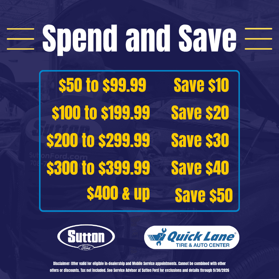 Sutton Ford | Spend and Save Service