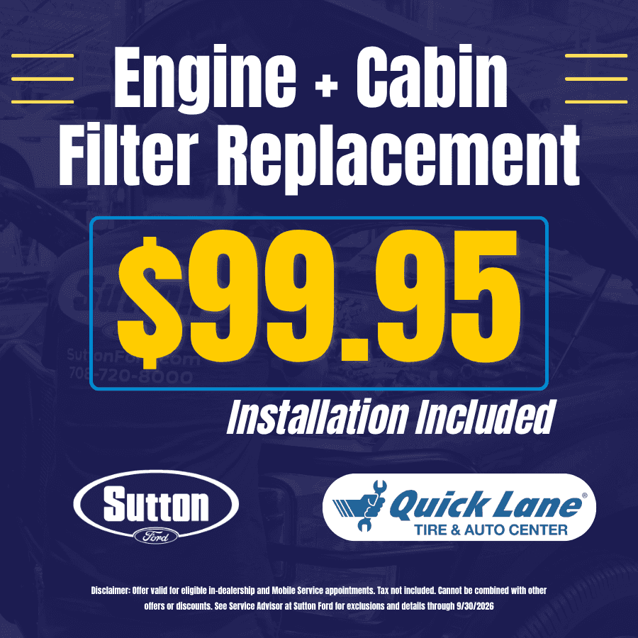 Sutton Ford | Cabin and Engine Filter Replacement