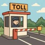 Cartoon Toll Booth