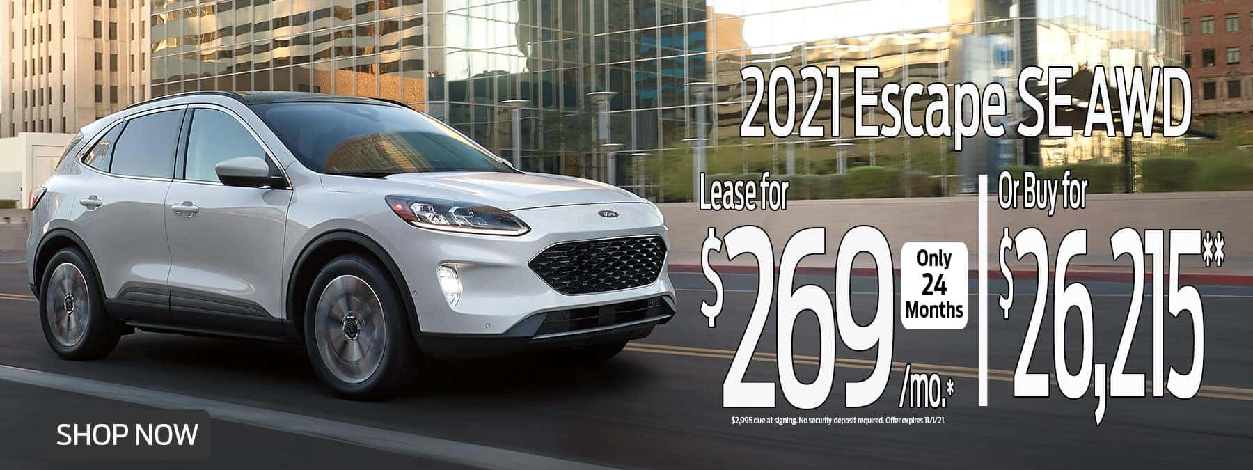 2021 Escape Special Lease Offer