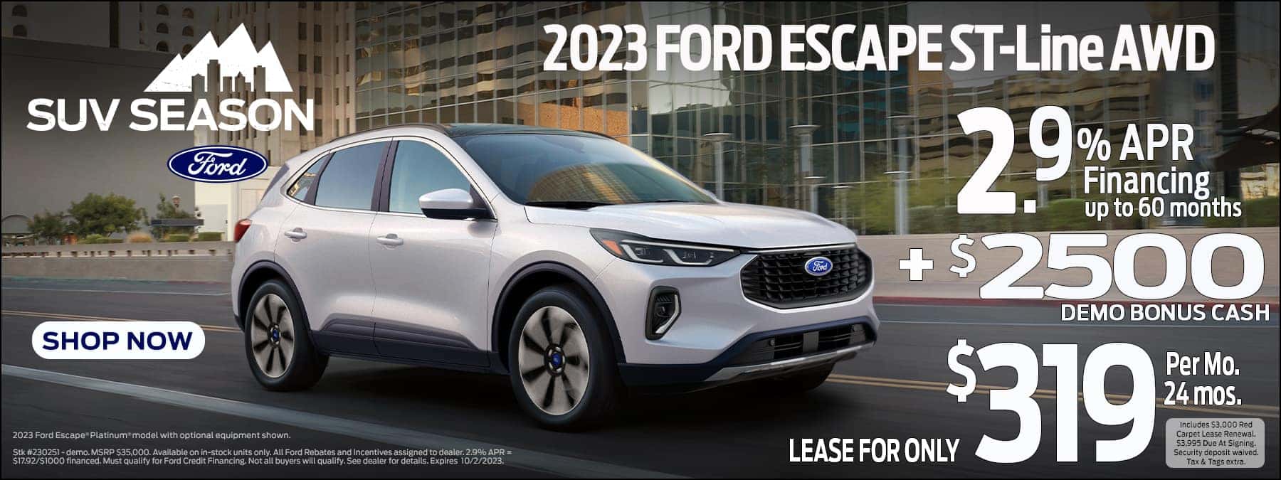 Buy New 2023 Escape ST-Line AWD