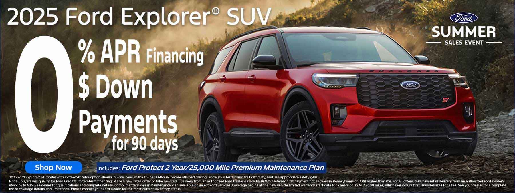 Red Ford Explorer Sport near me in Reading, PA July Specials