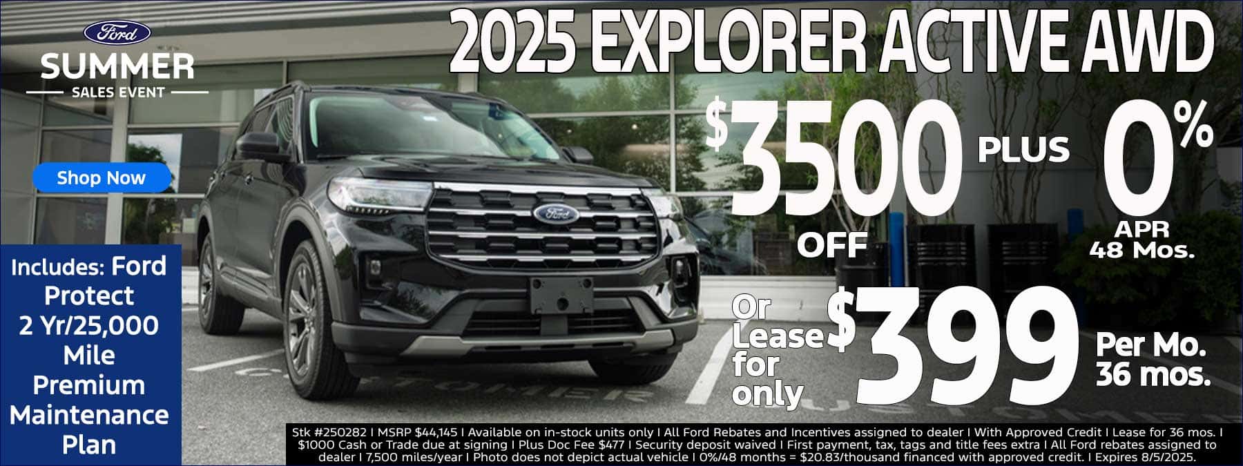 2025 Ford Explorer for sale near me in Reading PA at Tom Masano Ford, summer specials