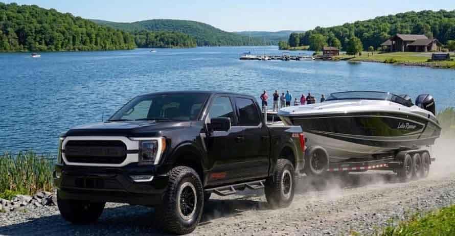 Black F-150 truck for sale near me at Blue Marsh Lake in PA