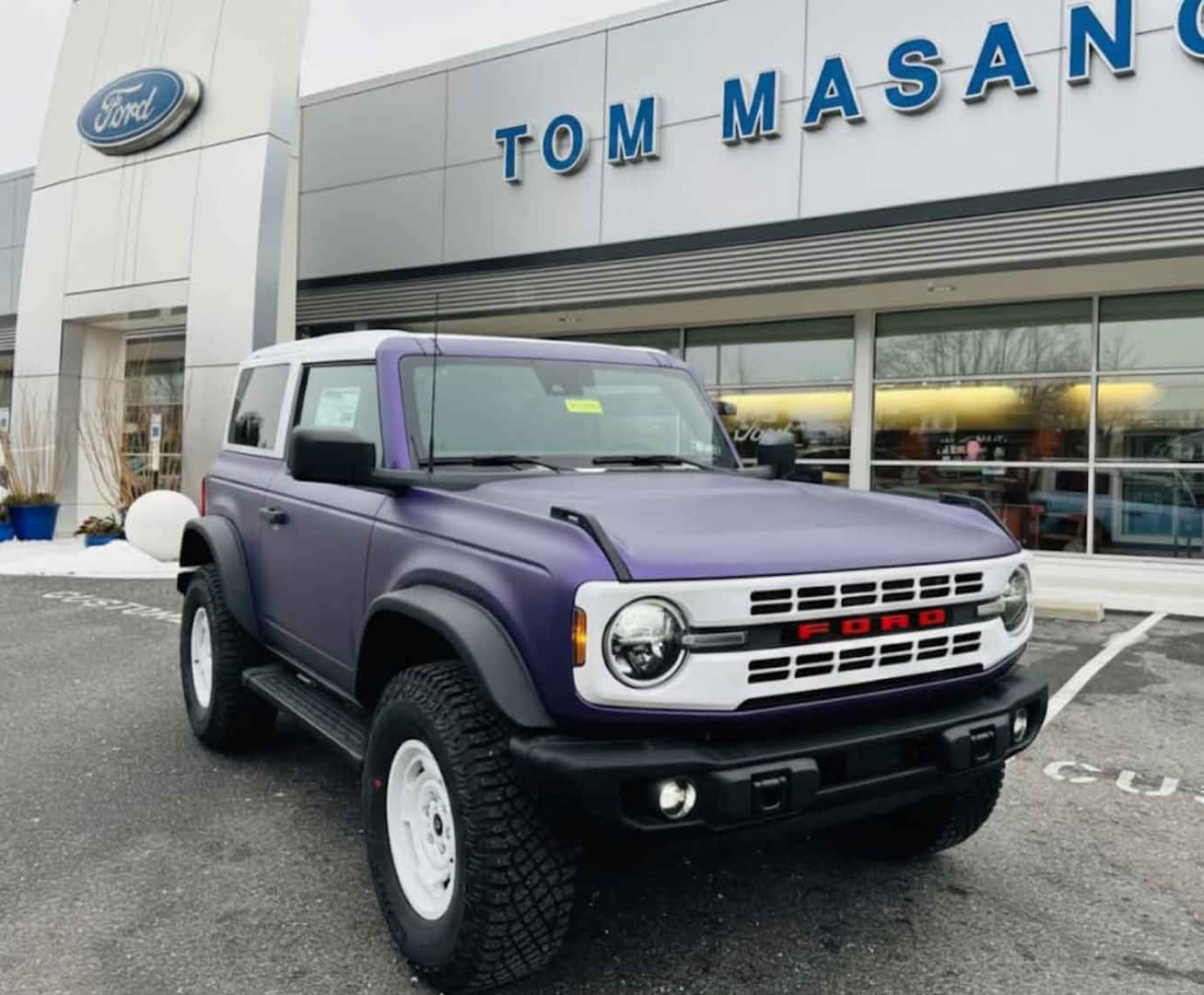 Purple Bronco for sale near me at Tom Masano Ford