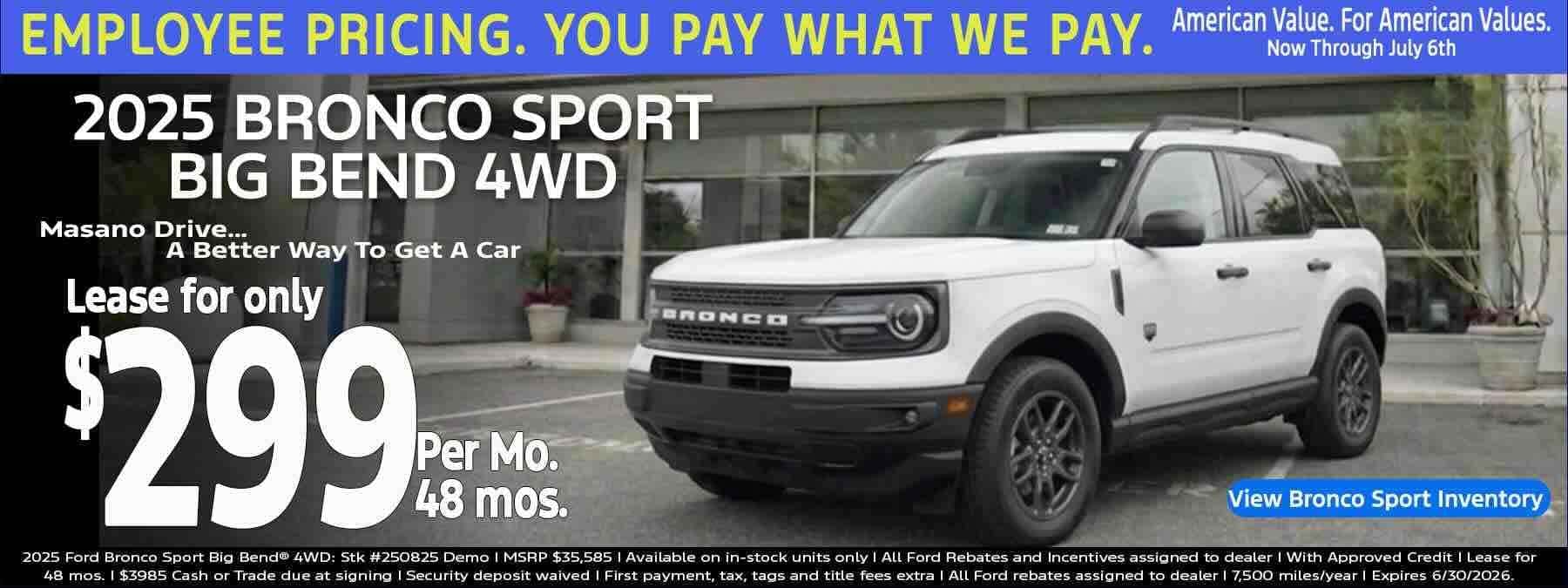 2025 Bronco Sport Big Bend® 4WD in Berks County, PA