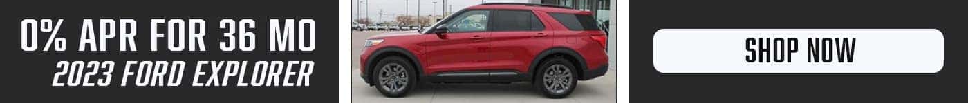Ford Explorer May Incentive Banner