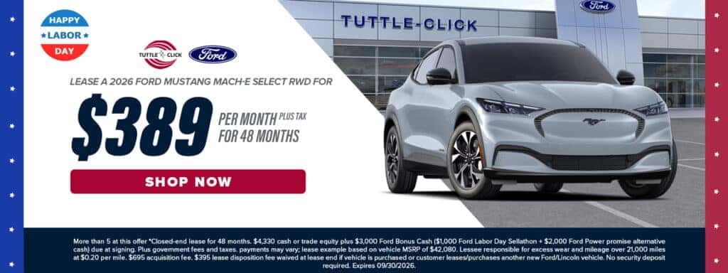 Lease A 2026 Ford Mustang Mach-E Select RWD