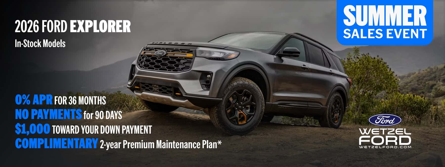 Ford Explorer at Wetzel Ford