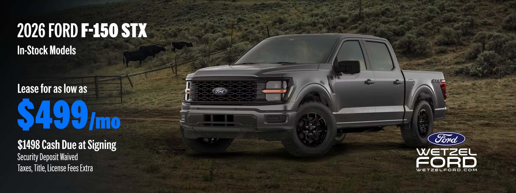 Ford F-150 STX $499 /mo. for 36 mos.