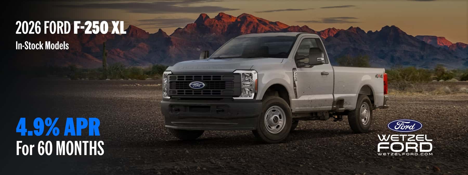 Ford F-250 XL 4.9% APR for 60 mos.