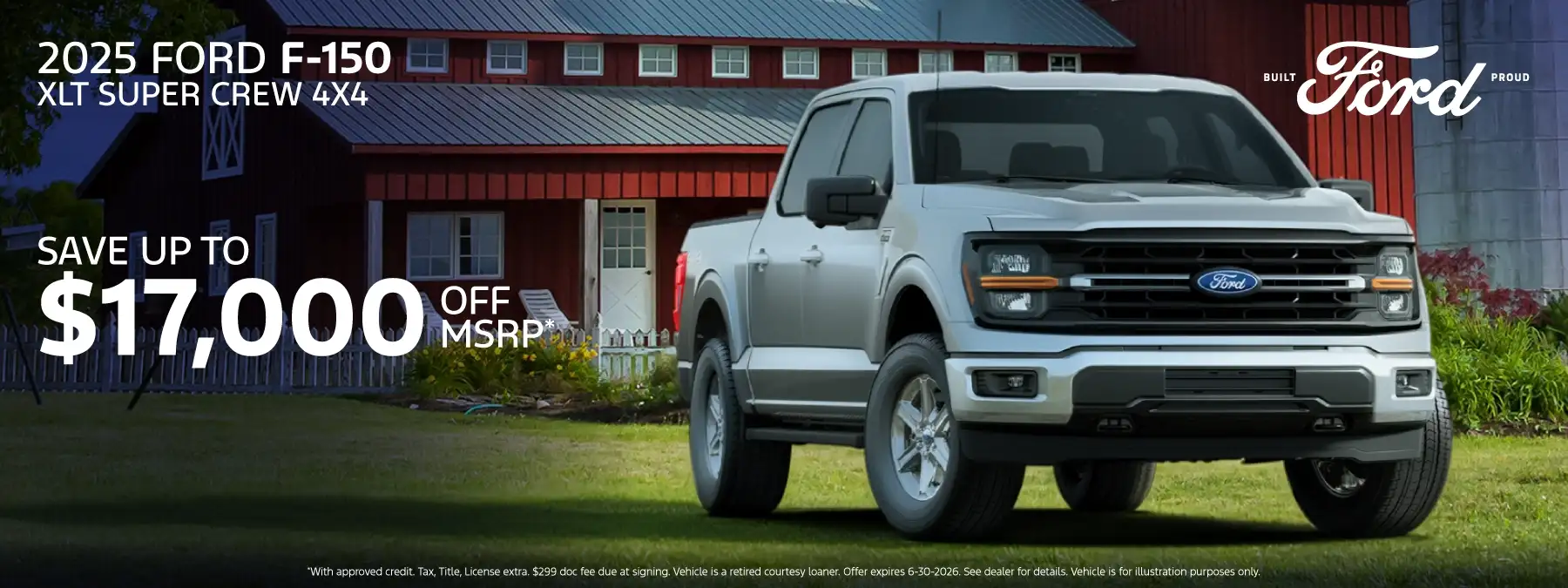 2025 FORD F150 SUPERCREW XLT 4x4 - Save up to $17,000 off MSRP*